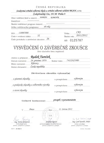 Vysvědčení 3