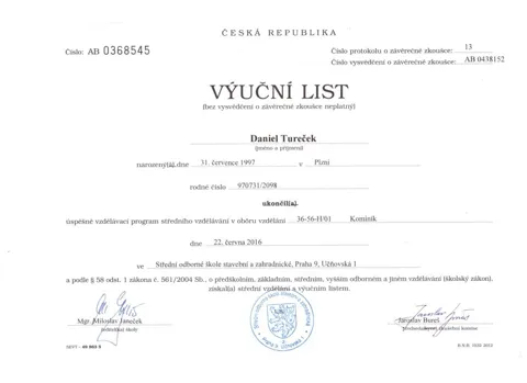 Výuční listy 3