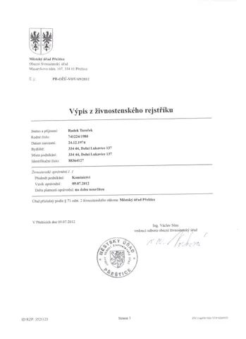 Živnostenské listy 1
