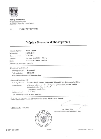 Živnostenské listy 3